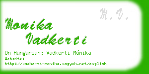 monika vadkerti business card