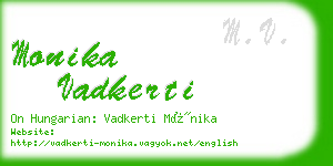 monika vadkerti business card